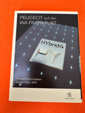 Peugeot 107 206 207 RCZ 308 3008 407 508 807 HYBRID4  Pressemappe IAA 2011