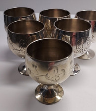 6 sehr alte EPNS silberne