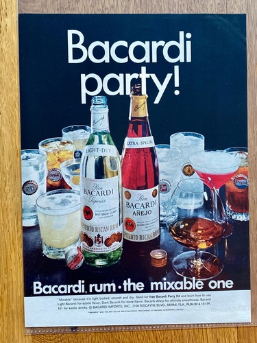 1969 bacardi rum - bacardi,
