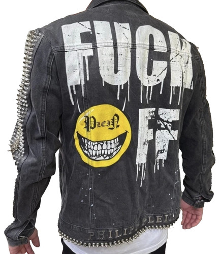 Philipp plein denim jacket - denim,