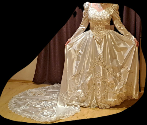 90er vintage prinzessinenkleid - 90er,