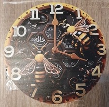 Blechschild -Uhr zum