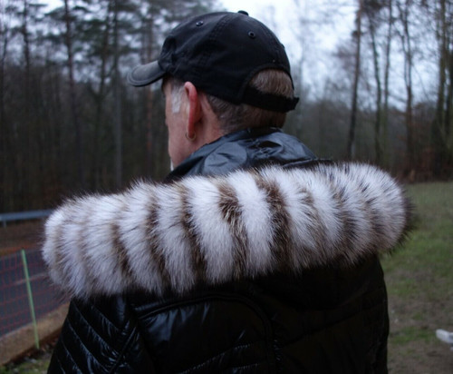 Polarfuchs pelz kapuze kragen - pelz,