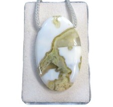 Mexican Achat Cabochon Anhänger quer gebohrt Nr. 3965