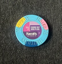 Harrah`s Casino * 1$ Poker Chip Jeton * Las Vegas * Strip * Boulevard
