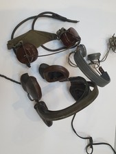 Lot of 4 Military Headsets WW2
