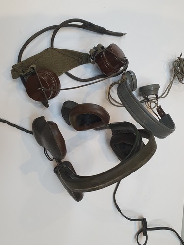 Lot military headsets - headsets, ww2