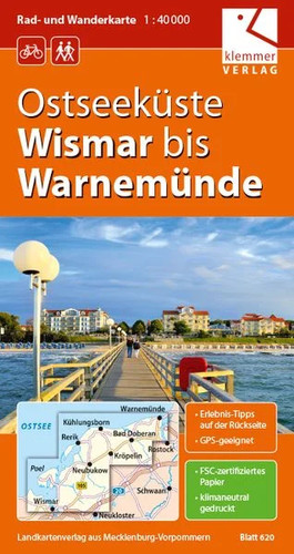 Rad und wanderkarte - rad-,