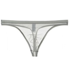 Herren Nahtlose Slips Unterwäsche G-String Transparente Höschen Low W *?