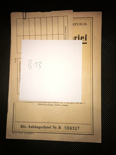 Ddr kfz brief anhänger - ddr,
