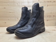 KRAWEHL HERRENSCHUHE MOTORADSTIEFEL STIEFELETTEN REFLEKTOREN G:43 UK:9 SCHWARZ