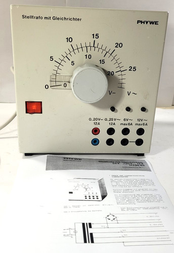 Phywe stelltrafo mit - stelltrafo,