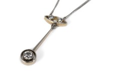 Collier 39 cm Diamanten insg