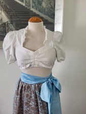 TRACHTL Bluse Trachtenbluse  Dirndl Oktoberfest weiß Gr 38