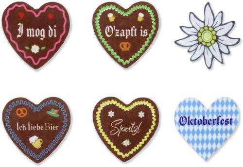 Anstecker pin filz oktoberfest - anstecker,