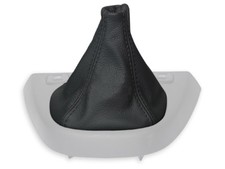 SCHALTMANSCHETTE FÜR FIAT PANDA 3 2012 + SCHALTSACK LEDER + NAHT SCHWARZ