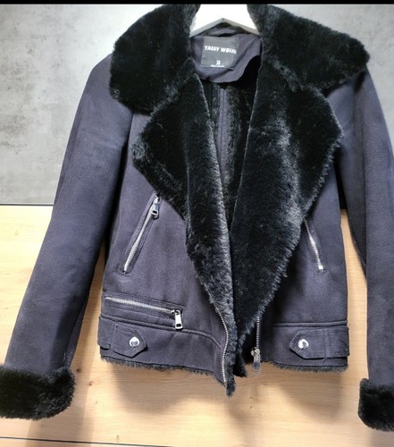 Damenbikerjacke mit fell - damenbikerjacke,