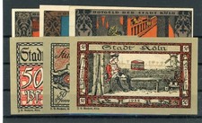 Köln 6 Scheine Notgeld