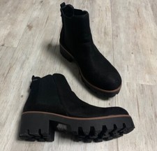 Schwarze Wildleder Imitat