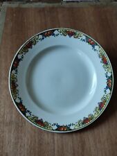 Sarreguemines Große Teller Steingut Dekor Girlanden Obst- Gegen 1919