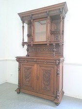 Kapellenschrank ANTIK Gründerzeit Buffet Eiche massiv Kunst 23
