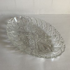 Ovale aus Glas Servierplatte