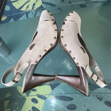 s.Oliver grau Sling Pumps High Heels PeepToe Gr. 41 - 1x getragen - zu hoch