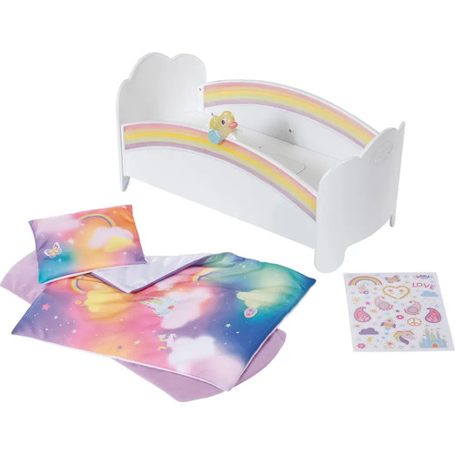 Baby born regenbogen bett - born,