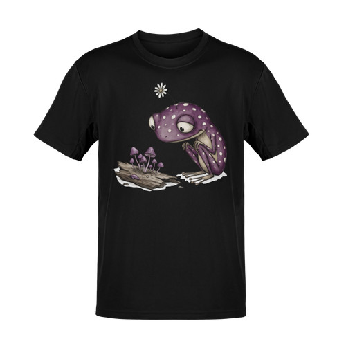 Shirt lila frosch kleine - t-shirt,