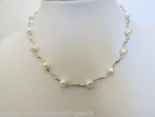 Zarte Perlenkette 42cm Echte