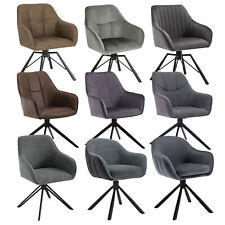 2x Esszimmerstühle drehbar Drehstuhl Küchenstuhl Armlehnstuhl Polsterstuhl #3023