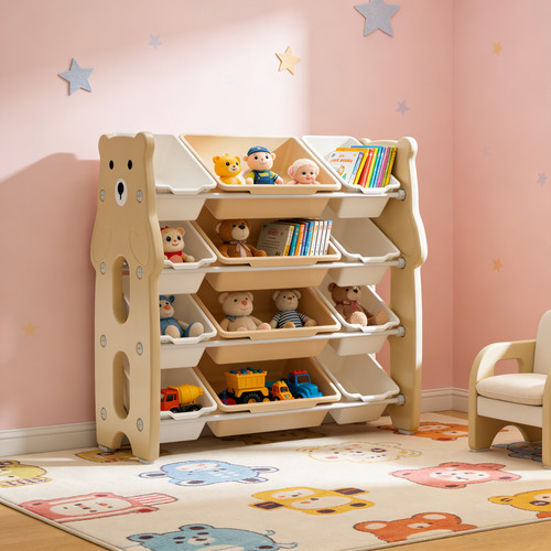Kinderregal spielzeugregal - kinderregal, 12