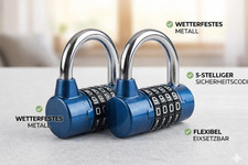 2 x 5-stelliges Zahlenschloss