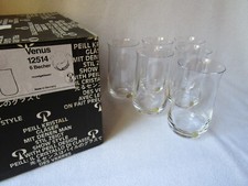 Peill VENUS 6 Wassergläser Becher 12514 Bleikristall gemarkt 13cm hoch neu OVP