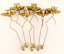 6 Gold Christbaumschmuck