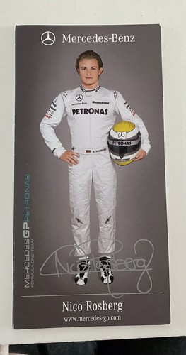 Autogrammkarte nico rosberg - autogrammkarte,
