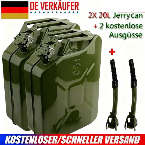 Liter metallkanister - 2x,