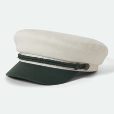 BRIXTON FIDDLER CAP GR: S 56 CM GREEN WHITECAP