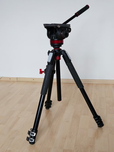 Manfrotto 055 aluminium stativ - aluminium,