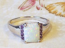 RING Edelstein  FEUER OPAL
