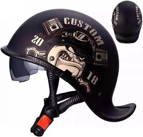 Retro motorrad halbhelme - motorrad,