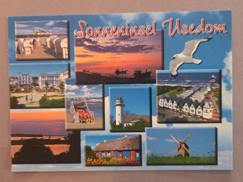 Ansichtskarte insel usedom - ansichtskarte,