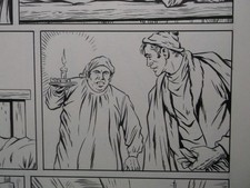 Comic Originalzeichnung MOBY DICK (Bastei Verlag) der geheimnisvolle Kamerad++++