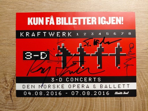 Signiertes kraftwerk tour - signiertes,