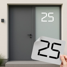 Hausnummer Zahl Aufkleber •