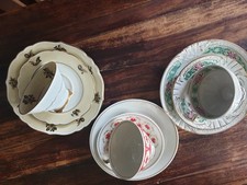 Sammeltassen DDR 3-tlg. Sets Tasse Untertasse Teller Porzellan Vintage Konvolut