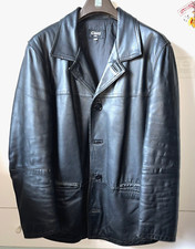 SCHWARZE WEICHE LEDERJACKE