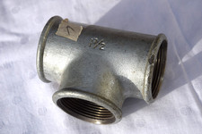 T-Stück 130 B1 1 1/2 zoll MM WG 13 Stahl verzinkt Verbindungsstück Wasserrohr