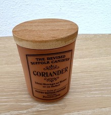 Suffolk Canister - Henry Watson Pottery Gewürzdose Holzdeckel Keramik Coriander