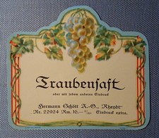 altes Saftetikett